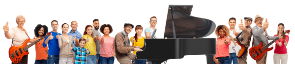 GROUPE HAPPY PEOPLE PIANOSHORT ALM SMALL